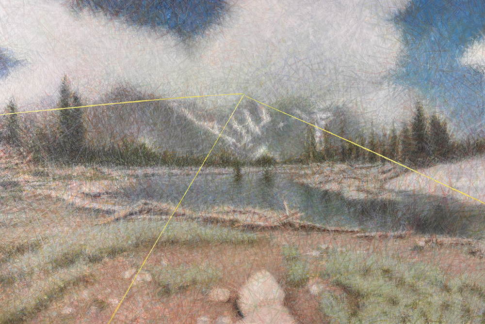 Норман Лето, А Рејтрејс Лејк, уље на платну 120x80цм, 2024