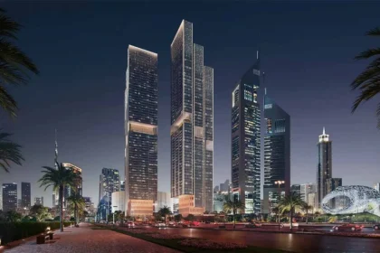 Пројекат Jumeirah Residences Emirates Towers ауторства Scda Architects у Дубаију